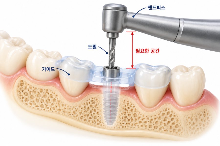 어금니 가이드 필요공간